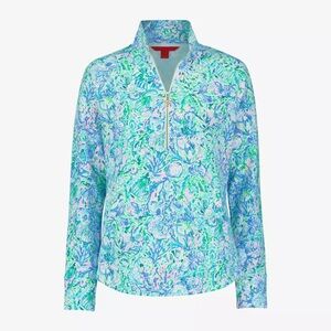 NWT Lilly Pulitzer Skipper Luxe Quarter Zip Pullover
